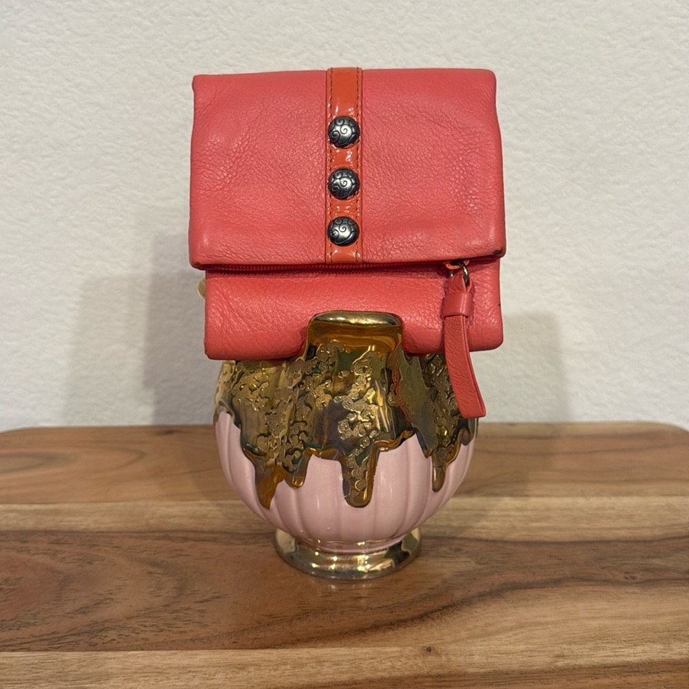 🍁 Brighton Nolita Small Studded Leather TriFold Wallet
